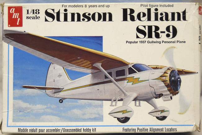 AMT 1/48 Stinson Reliant SR-9, AMT905-12 plastic model kit